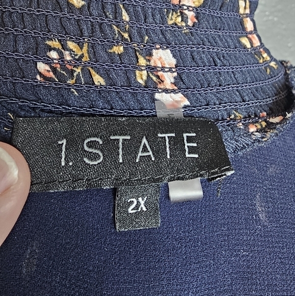 1state floral blouse size 2X - Picture 6 of 6